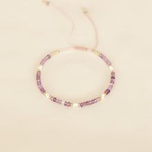 Lade das Bild in den Galerie-Viewer, MUJA JUMA Armband Amethyst and Pearl, in Gold
