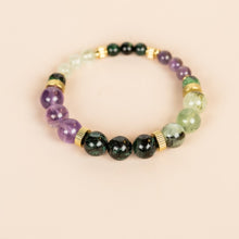 Lade das Bild in den Galerie-Viewer, MUJA JUMA Armband Spread your wings, Smaragd, in Gold
