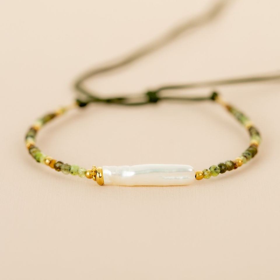 MUJA JUMA Armband To the Moon and Back, Tigerauge, in Gold