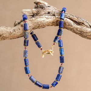 MUJA JUMA Halskette Lapislazuli, in Gold