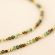 Lade das Bild in den Galerie-Viewer, MUJA JUMA Halskette MIXED, Tigerauge &amp; Turmalin, in Gold
