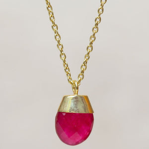 MUJA JUMA Kette Maree, Rubin, in Gold