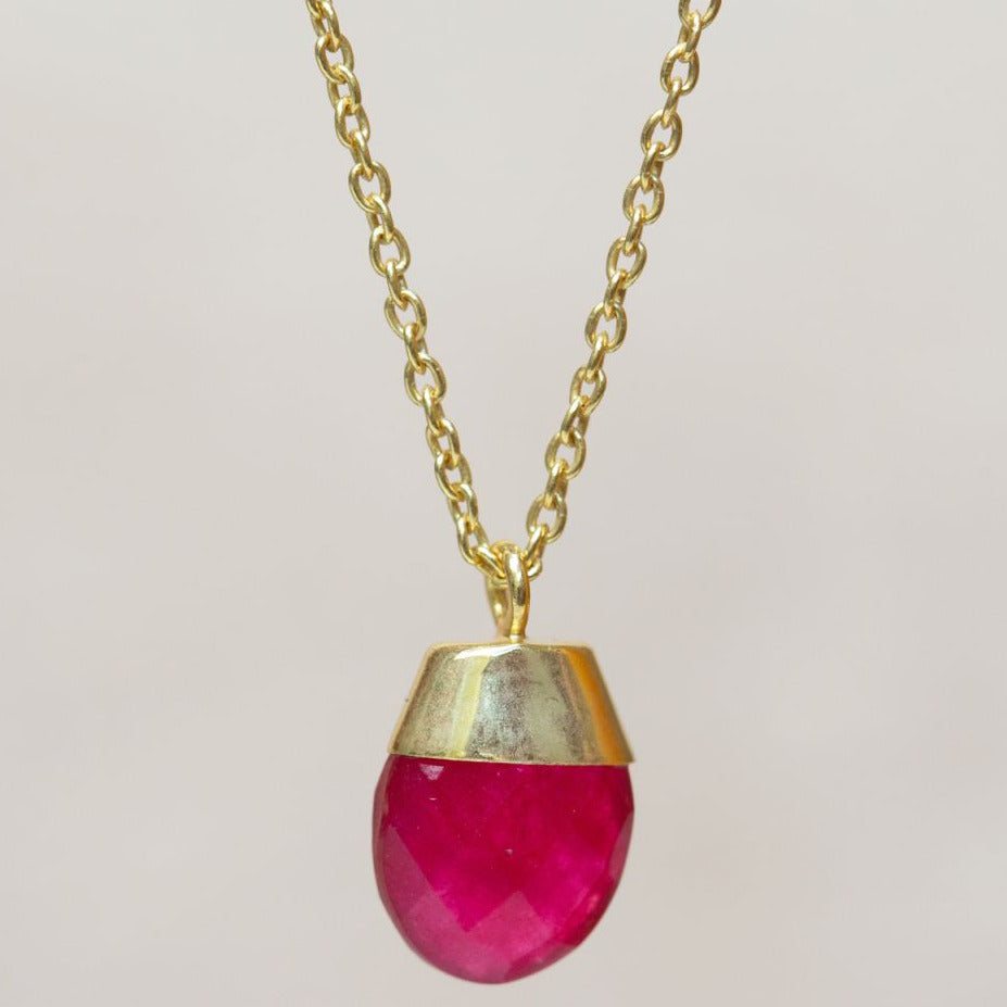 MUJA JUMA Kette Maree, Rubin, in Gold