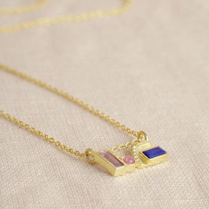 MUJA JUMA Halskette Love Mlabri, Amethyst, in Gold