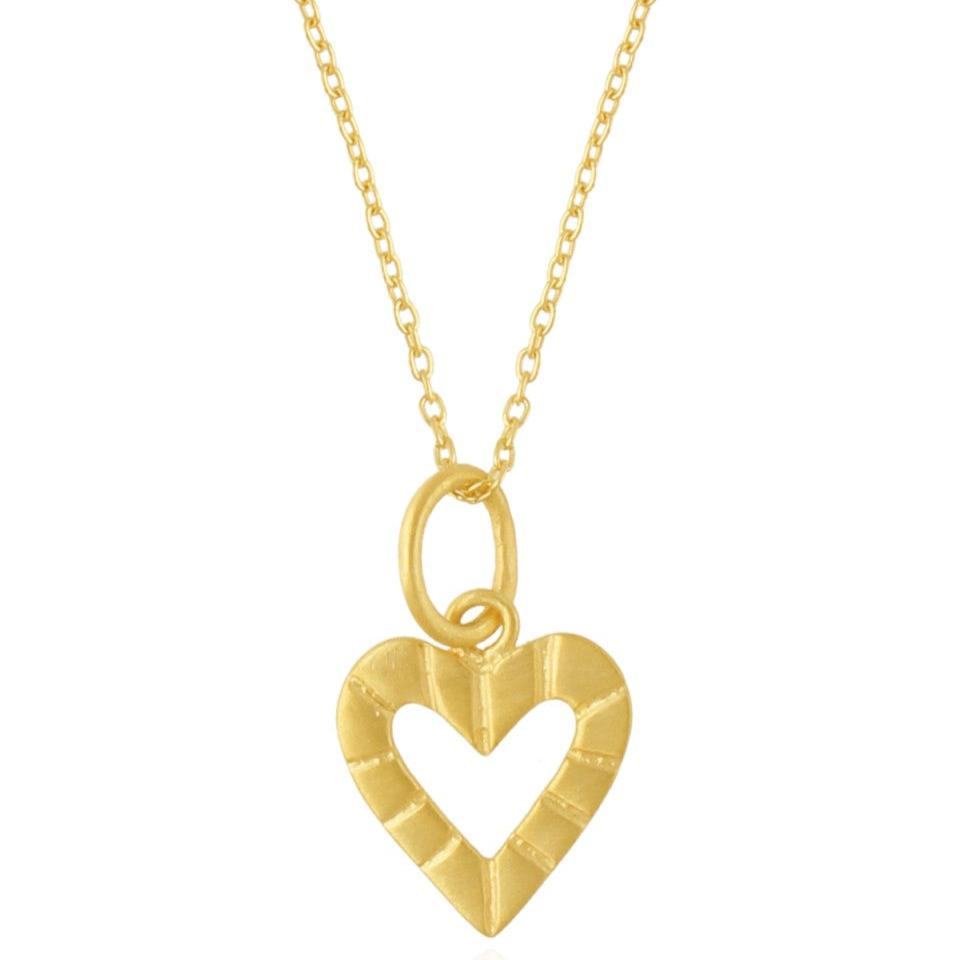 MUJA JUMA Halskette BIG HEART, in Gold