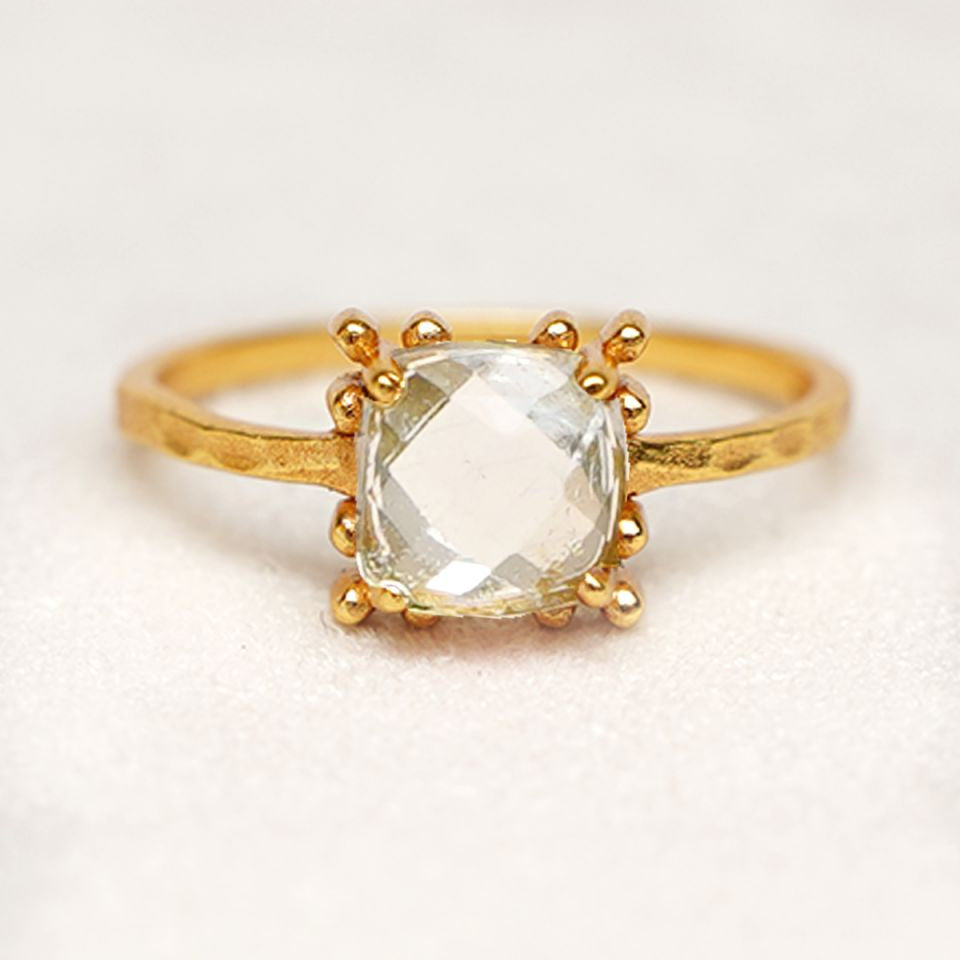 MUJA JUMA Ring Lucky moments, Topas, in Gold
