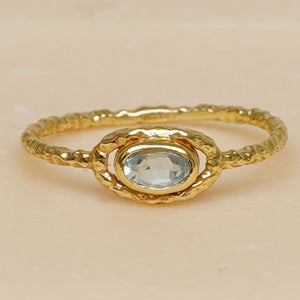 MUJA JUMA Ring Lucky moments, Topas, in Gold