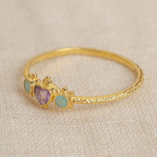 Lade das Bild in den Galerie-Viewer, MUJA JUMA Ring  Guarani, Amethyst, in Gold
