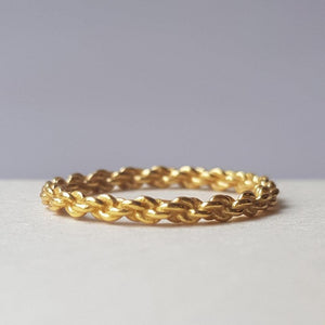 MUJA JUMA Ring Braided Band, in Gold