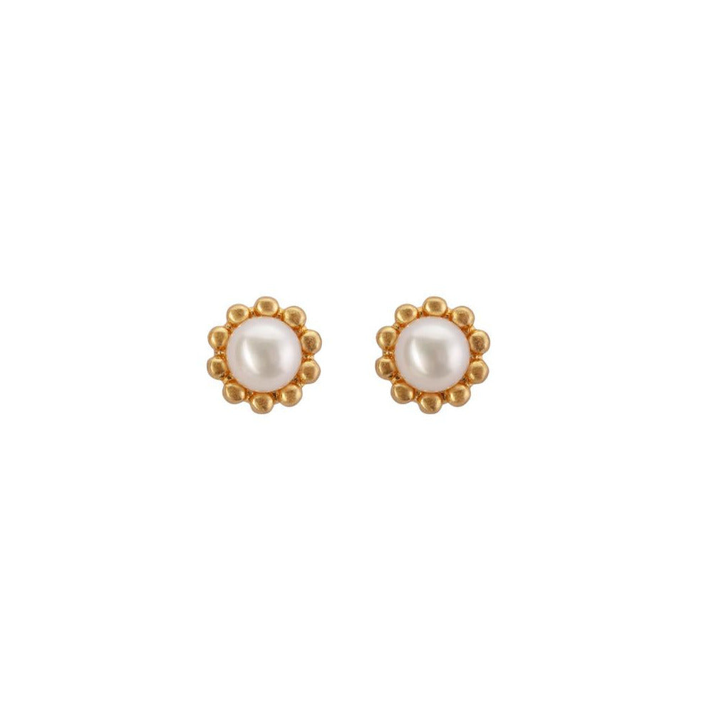 SENCE Copenhagen Ohrstecker OMBRE, Perle, in Gold