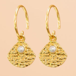 MUJA JUMA Ohrringe SHELL, Perle, in Gold