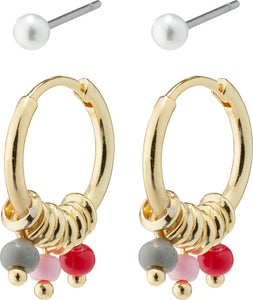 PILGRIM Ohrringen, 2in1 Set  FREEDOM, in Gold
