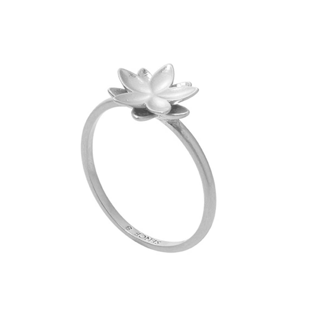 Sence Copenhagen Ring ROSE, versilbert, Gr. 7