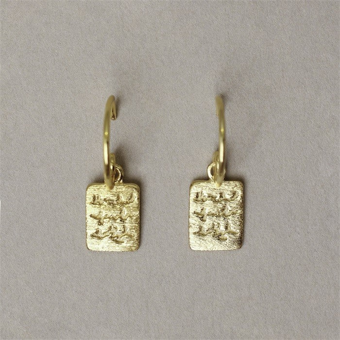 MUJA JUMA Ohrringe TABLET, in Gold