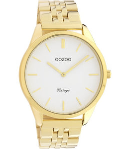 OOZOO VINTAGE Ultra Slim Uhr, in Gold, Ø 38mm
