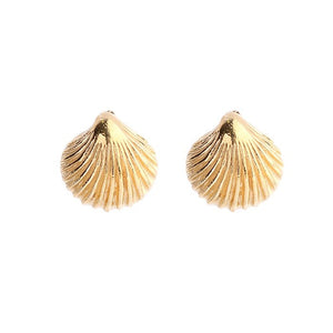 MUJA JUMA Ohrstecker SHELL, in Gold