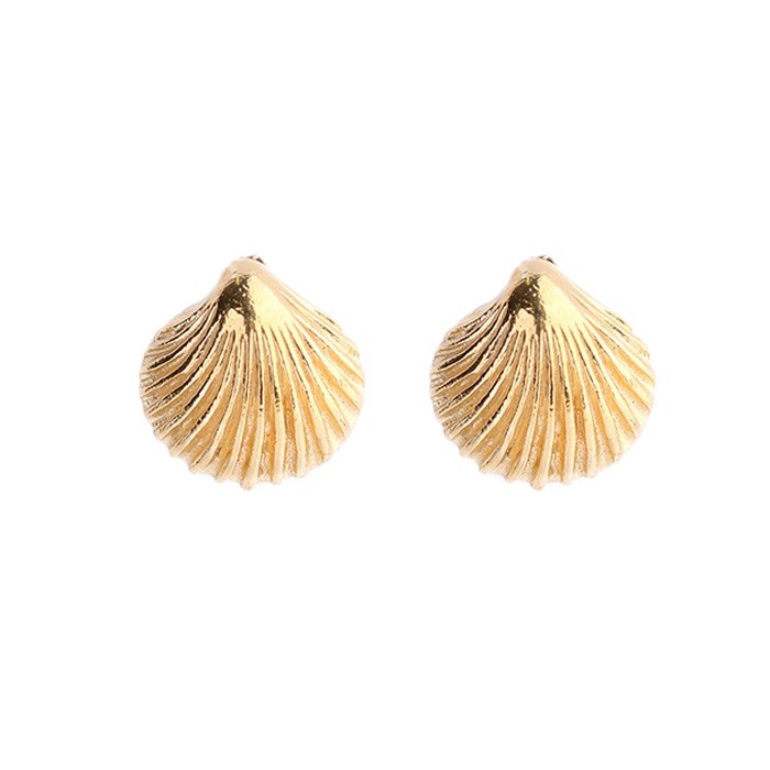 MUJA JUMA Ohrstecker SHELL, in Gold