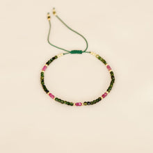 Lade das Bild in den Galerie-Viewer, MUJA JUMA Armband Turmalin MIX, in Gold
