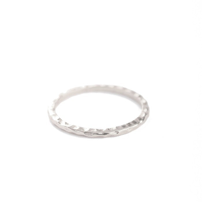 MUJA JUMA Ring FLAT DOTS, in Silber, Gr.54