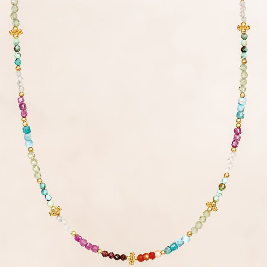 MUJA JUMA Halskette TALISMAN Apatit, in Gold