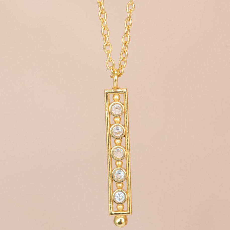 MUJA JUMA Kette Arcene, Topaz, in Gold