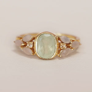 MUJA JUMA Ring AURA, 9 Stone, in Gold- Gr.58