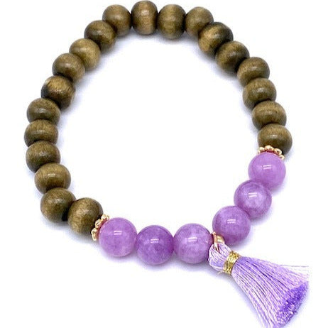 GLAM & GLORY Armband Mala Single Moon, in Gold