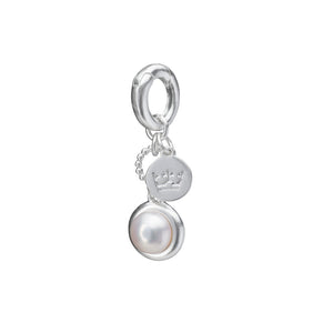 SENCE Copenhagen Anhänger Charm PEARL WHITE, in Silber