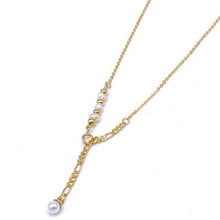 Lade das Bild in den Galerie-Viewer, GLAM &amp; GLORY Halskette Pearly Y-Necklace, in Gold
