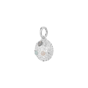 SENCE Copenhagen Anhänger Multi-Stone, in Silber