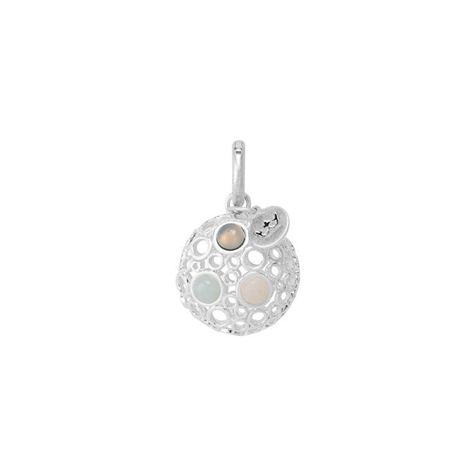SENCE Copenhagen Anhänger Multi-Stone, in Silber