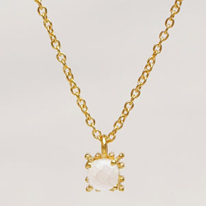 MUJA JUMA Kette Moonstone, in Gold