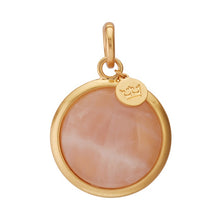 Lade das Bild in den Galerie-Viewer, SENCE Copenhagen Anhänger Charm THE MIX, Rosenquarz, In Gold
