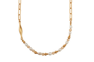 SENCE Copenhagen Kette PEARL, Perlen, in Gold