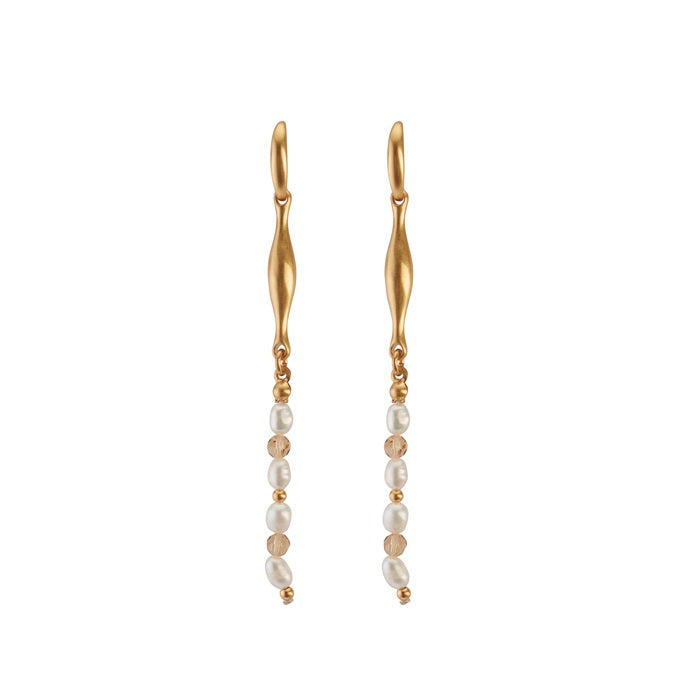 SENCE Copenhagen Ohrringe PEARLS Freshperl, in Gold