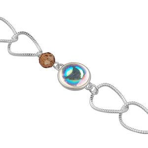 SENCE Copenhagen Armband MORE, Opal-Glas, in Silber